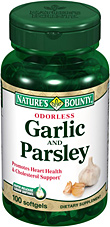 Odorless Garlic and Parsley 100 Softgels