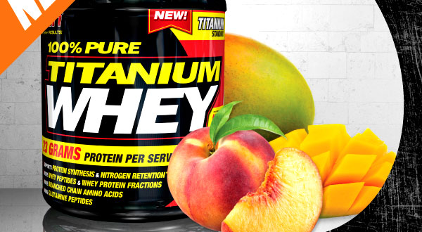 100% Pure Titanium Whey 2Lbs Manggo Peach