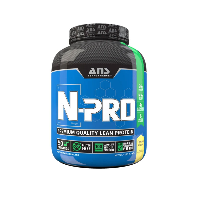 N-Pro 4Lbs Lean Protein Whey 50 Serving Banana