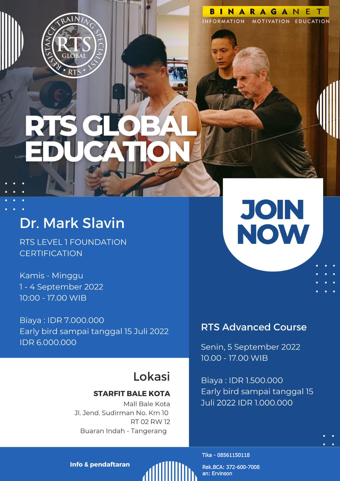 RTS International 4 Days International Sertification by. Dr Mark Slavin