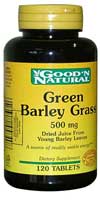 Green Barley Grass 500 mg 120 tabs